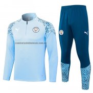 Chandal de Sudadera del Manchester City 2023 2024 Azul