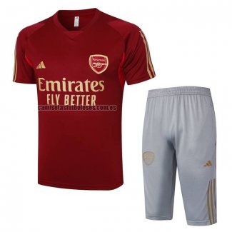 Chandal del Arsenal Manga Corta 2023 2024 Rojo - Pantalon Corto