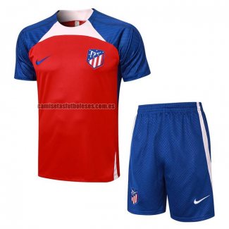 Chandal del Atletico Madrid Manga Corta 2023 2024 Rojo - Pantalon Corto