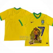 Tailandia Camiseta Brasil Pele Special 2022 Amarillo