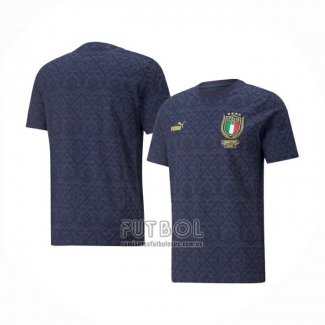 Tailandia Camiseta Italia European Champions 2020 Azul Oscuro